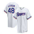 Texas Rangers #48 Jacob deGrom White Home Replica Player Jersey Baseball Jerseys