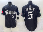 Texas Rangers #5 Corey Seager Black Mexico 2025 Vapor Premier Limited Stitched Baseball Jersey