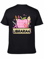 Librarian Apple Heart Tee - Cute Teacher Appreciation Shirt