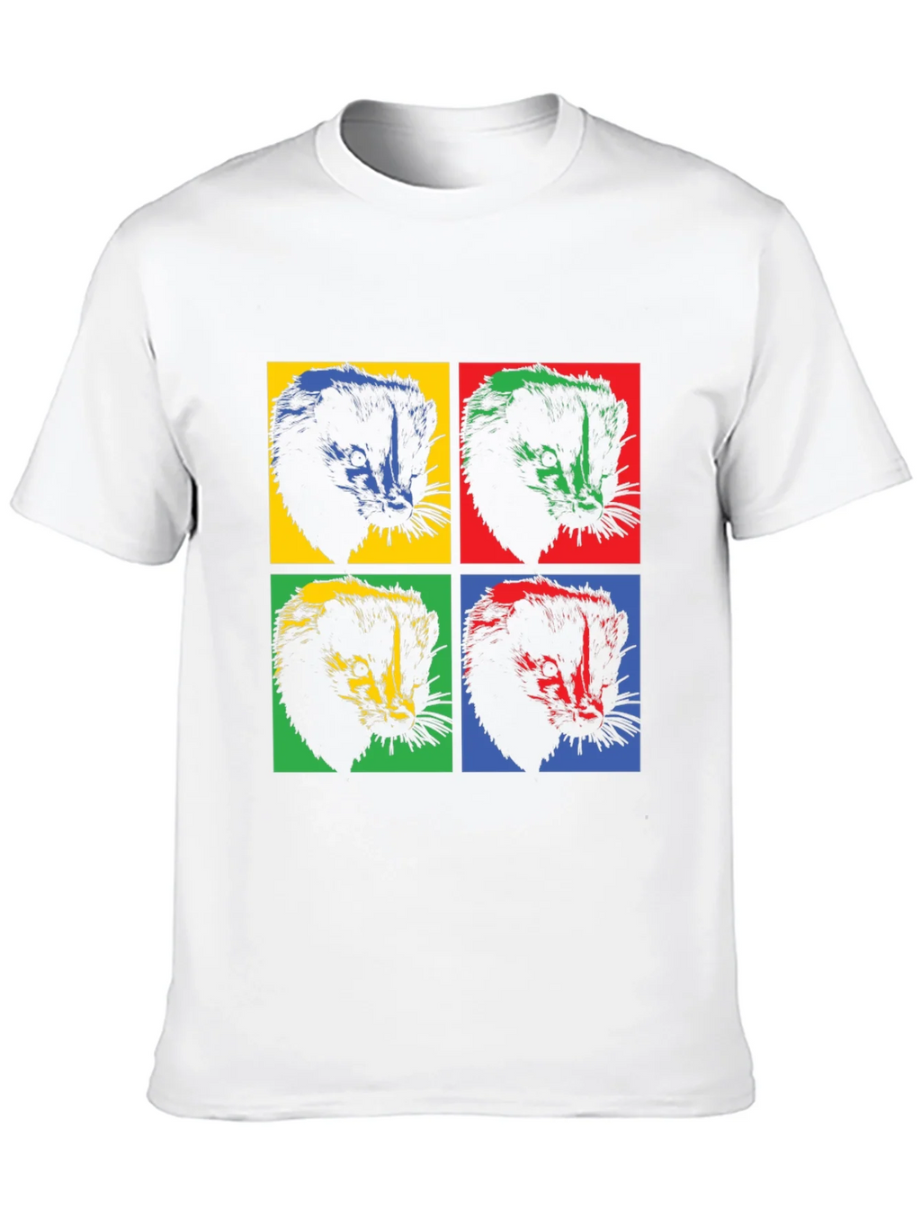 Pop Art Honey Badger T-Shirt - Bold Graphic Tee
