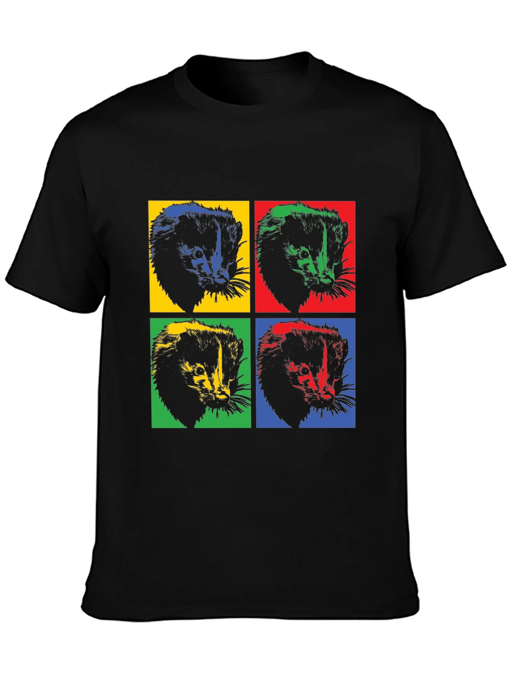 Pop Art Honey Badger T-Shirt - Bold Graphic Tee