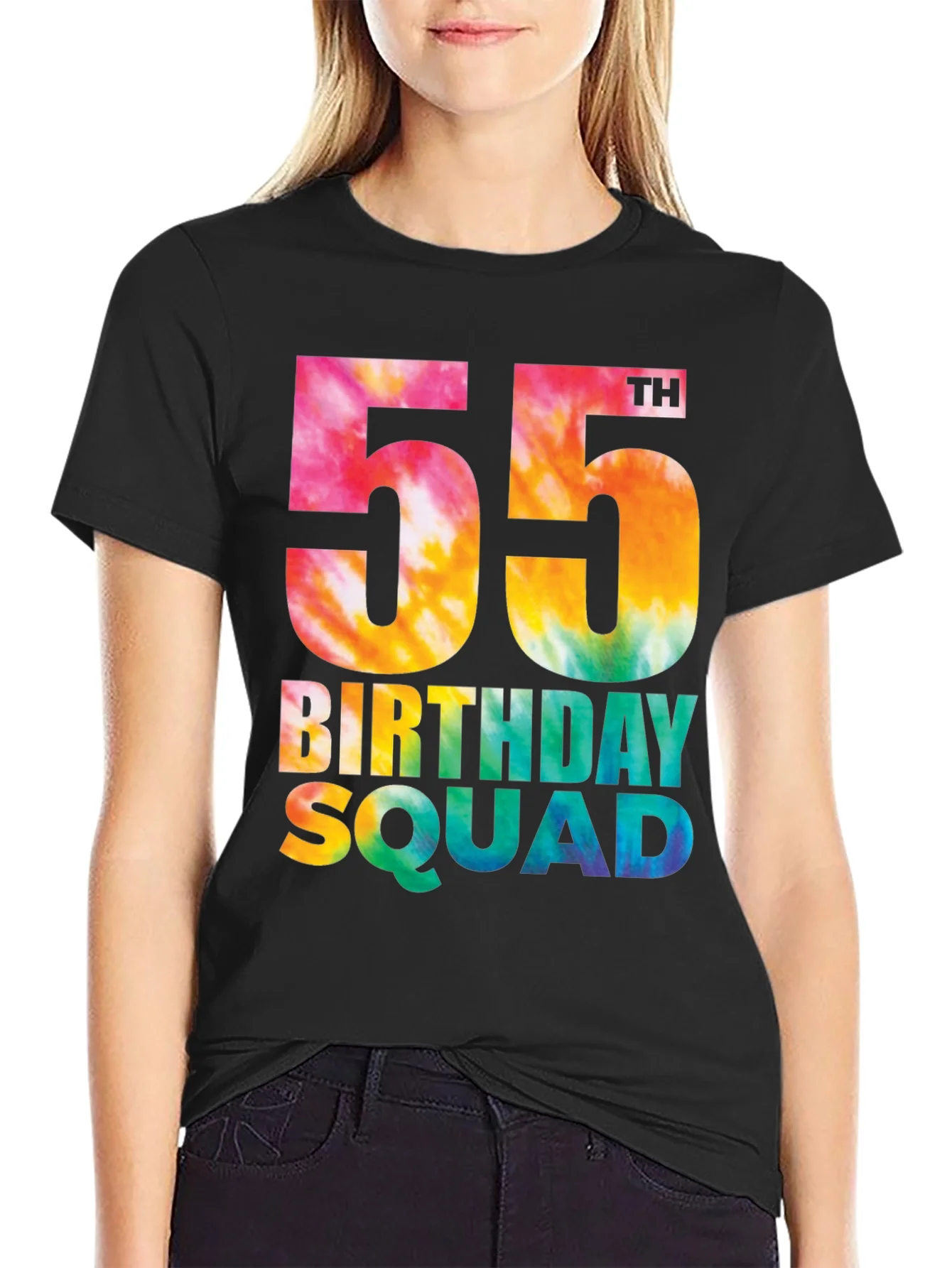 55th Birthday Squad Tie Dye T-Shirt