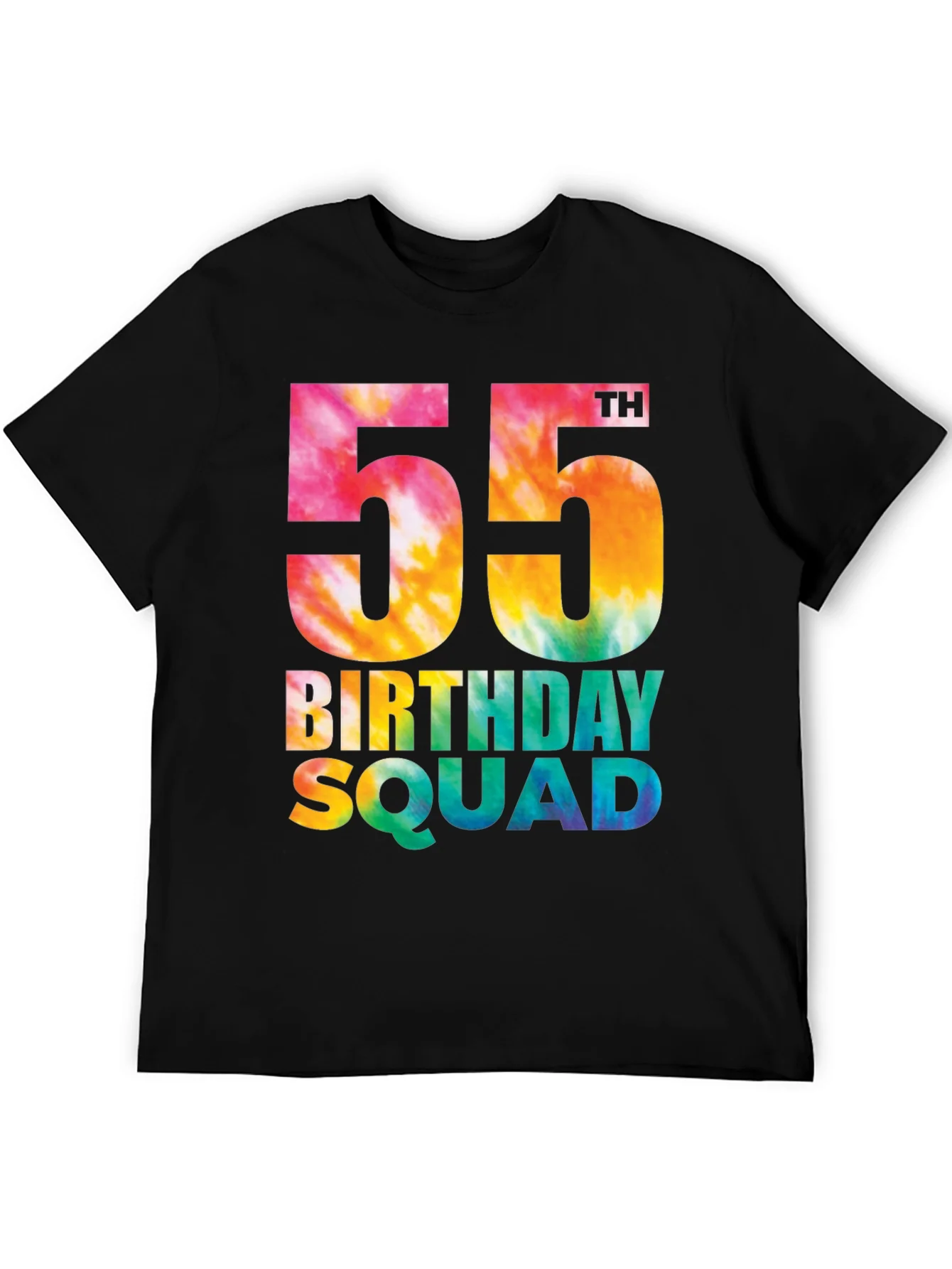55th Birthday Squad Tie Dye T-Shirt
