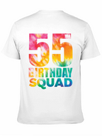 55th Birthday Squad Tie Dye T-Shirt