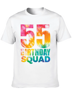 55th Birthday Squad Tie Dye T-Shirt