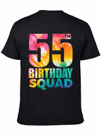 55th Birthday Squad Tie Dye T-Shirt