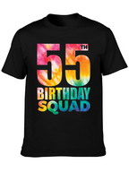 55th Birthday Squad Tie Dye T-Shirt