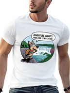 Adventure Awaits Dog T-Shirt Paws & Lens Edition