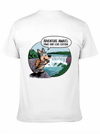 Adventure Awaits Dog T-Shirt Paws & Lens Edition