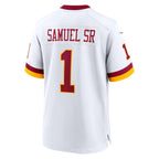 W.Commanders #1 Deebo Samuel Sr Player White Game Football Jerseys