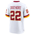 W.Commanders #22 Jacory Croskey-Merritt Player White Home Game Football Jerseys