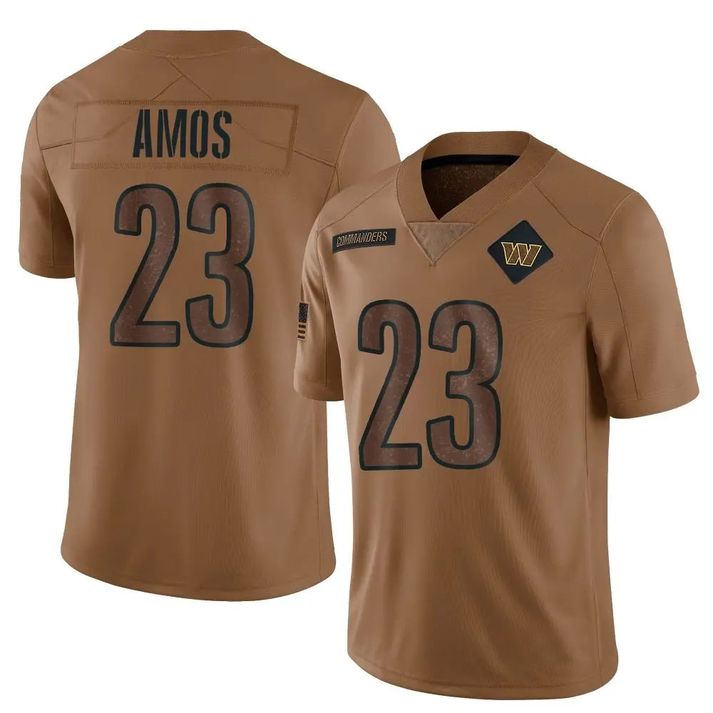 W.Commanders #23 Trey Amos Player Brown Salute To Service Limited Football Jerseys