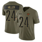 W.Commanders #24 Von Miller Player Olive Salute To Service Limited Football Jerseys