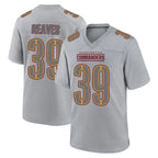 W.Commanders #39 Jeremy Reaves Player Gray Fashion Game Football Jerseys