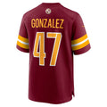 W.Commanders #47 Zane Gonzalez Player Burgundy Game Stitched American Football Jerseys