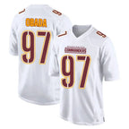 W.Commanders #97 Efe Obada Player White Fashion Football Jerseys