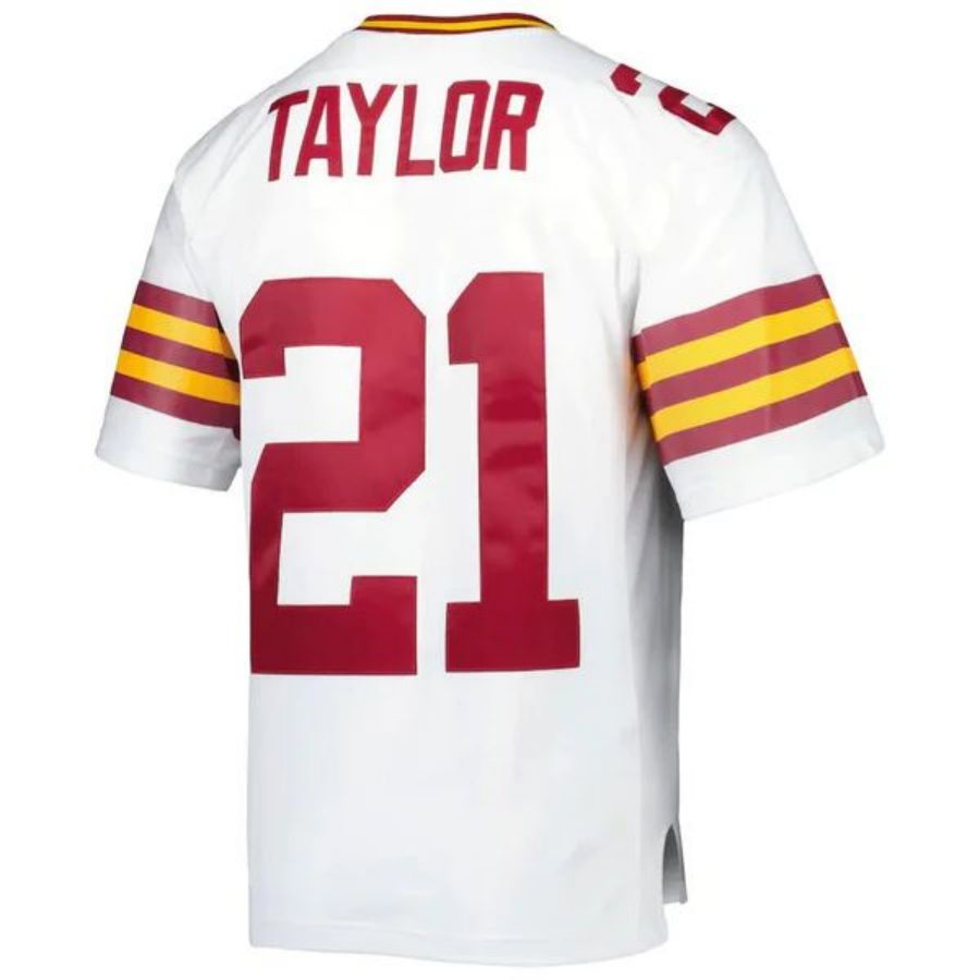 W.Commanders #21 Sean Taylor  White 2007 Legacy Replica Jersey Stitched American Football Jerseys