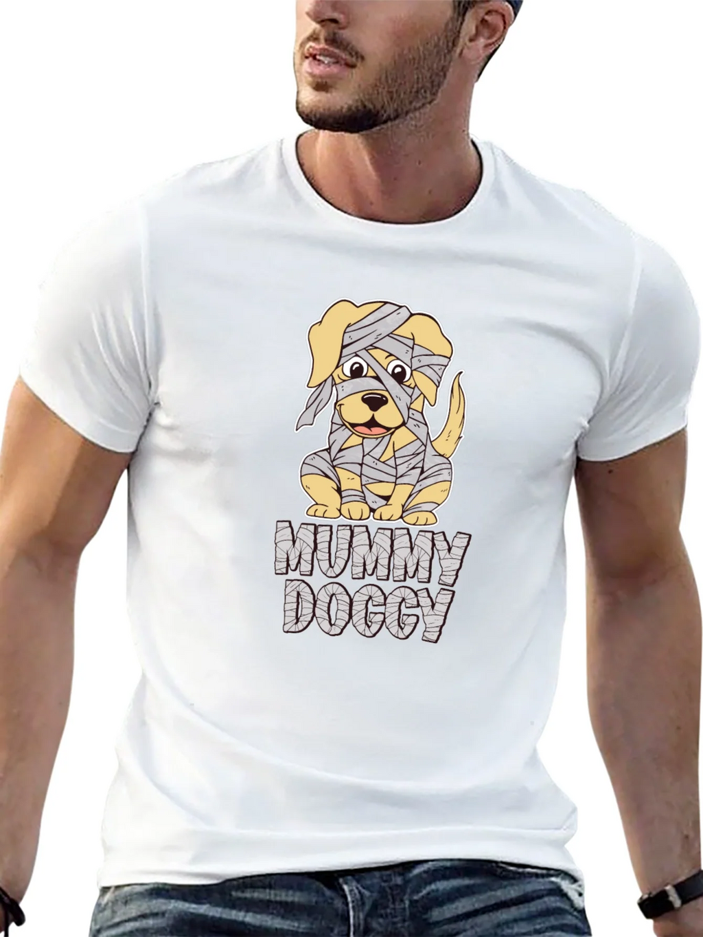 Mummy Doggy T-Shirt - Halloween Puppy Tee