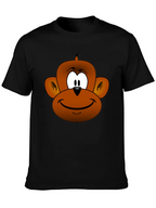 Funny Monkey Face Graphic T-Shirt