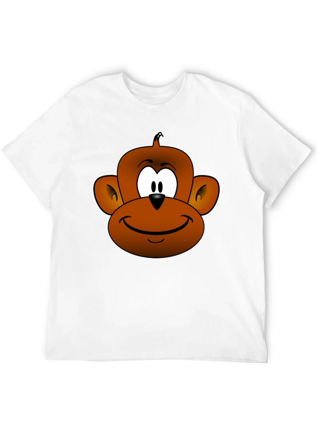Funny Monkey Face Graphic T-Shirt