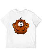 Funny Monkey Face Graphic T-Shirt
