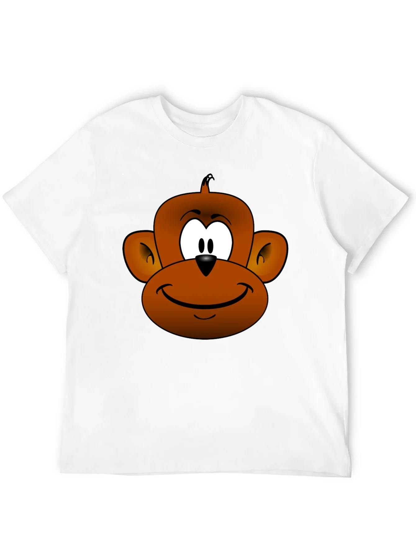 Funny Monkey Face Graphic T-Shirt