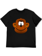 Funny Monkey Face Graphic T-Shirt