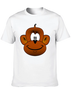 Funny Monkey Face Graphic T-Shirt