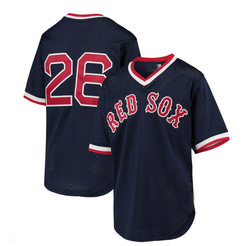 Boston Red Sox  #26 Wade Boggs  Cooperstown Collection Mesh Batting Practice Jersey - Navy Baseball Jerseys