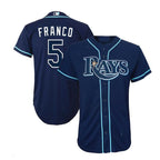 Tampa Bay Rays #5 Wander Franco Alternate Replica Player Jersey - Navy Baseball Jerseys