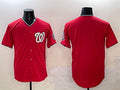 Washington Nationals Blank Red Limited Stitched Baseball Jersey