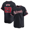 Washington Nationals #29 James Wood Alternate Limited Player Jersey - Navy Baseball Jerseys