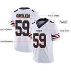 Custom C.Bears White Personalized Design Your Own Name and Number for Men Women Youth Jerseys