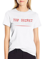 Top Secret Job T-Shirt - Funny Black Tee