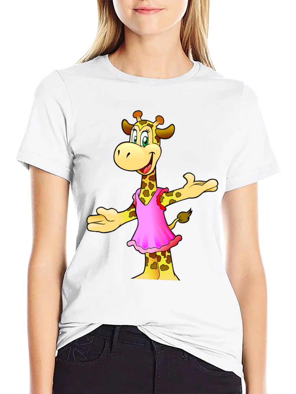 Cartoon Giraffe T-Shirt