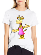 Cartoon Giraffe T-Shirt