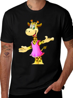 Cartoon Giraffe T-Shirt