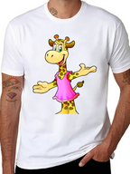 Cartoon Giraffe T-Shirt