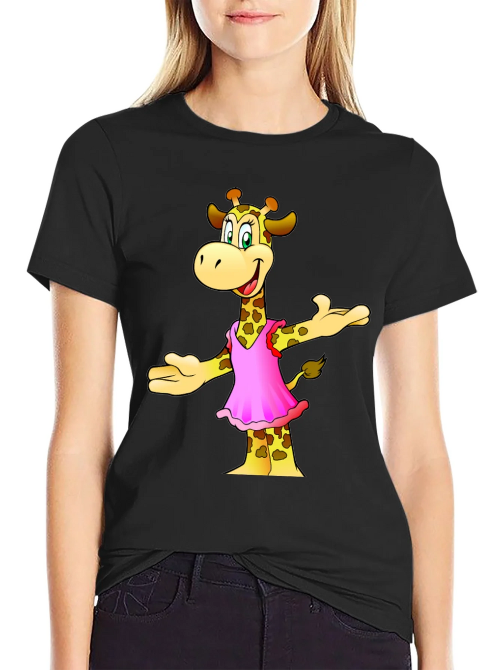 Cartoon Giraffe T-Shirt