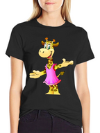 Cartoon Giraffe T-Shirt