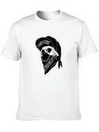 Skull Bandana Black Graphic Tee