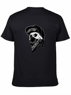 Skull Bandana Black Graphic Tee
