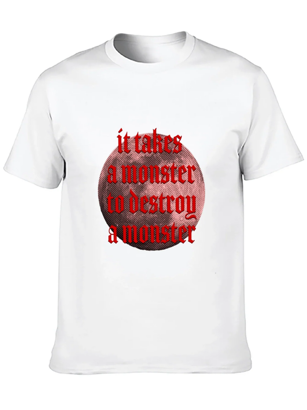 Monster Destroy Graphic Black T-Shirt