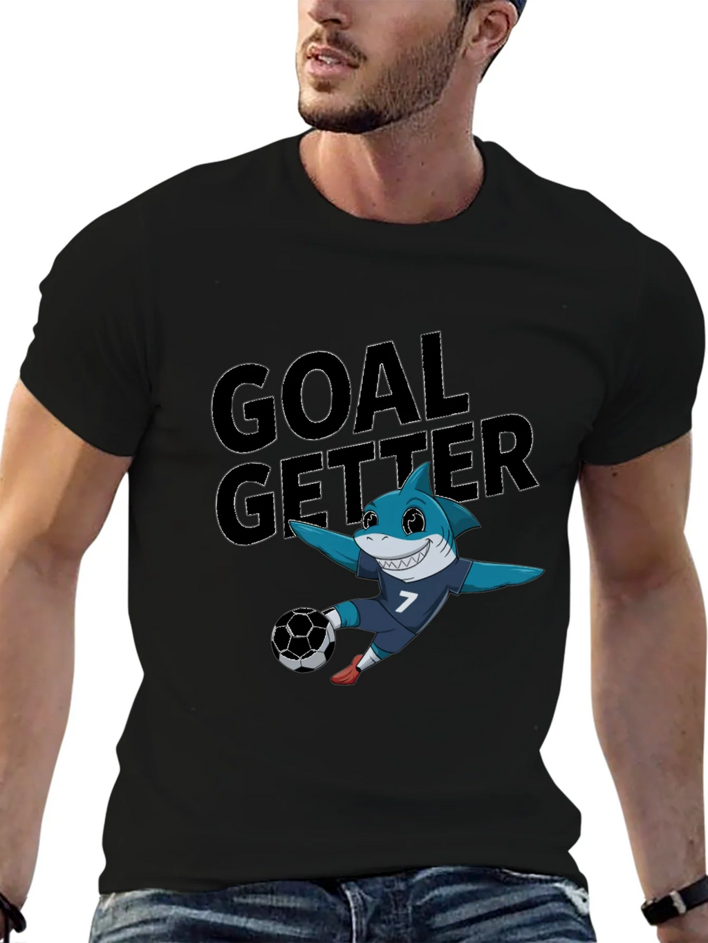 Goal Getter Shark Soccer T-Shirt