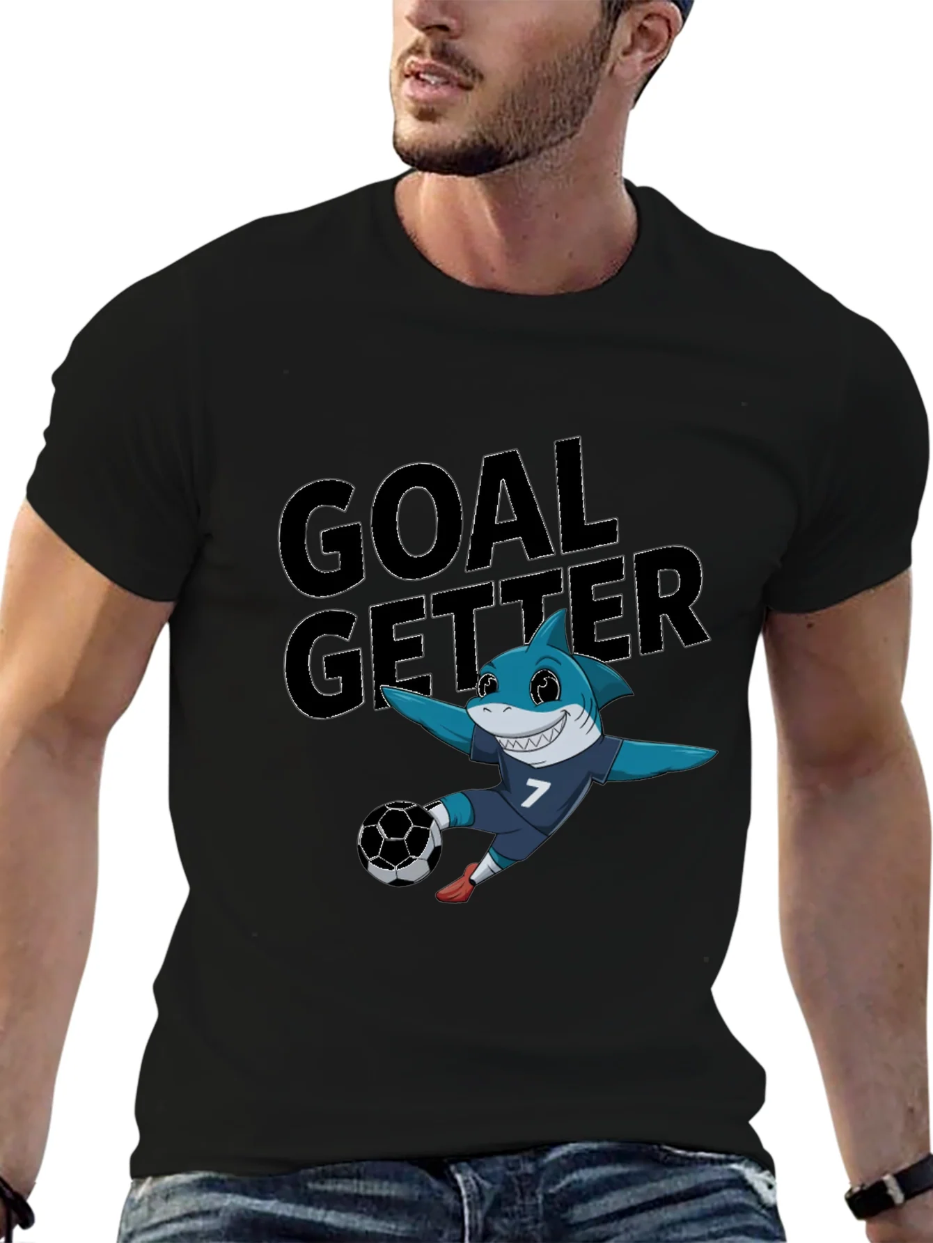 Goal Getter Shark Soccer T-Shirt