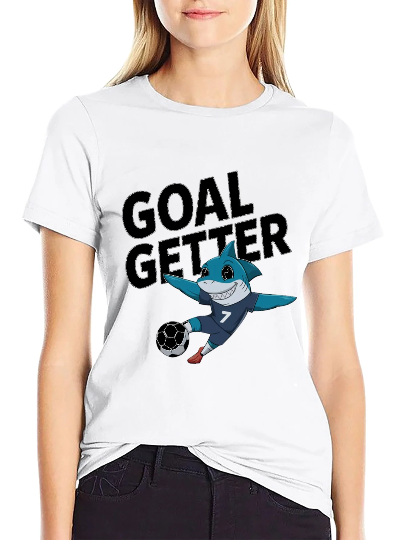 Goal Getter Shark Soccer T-Shirt