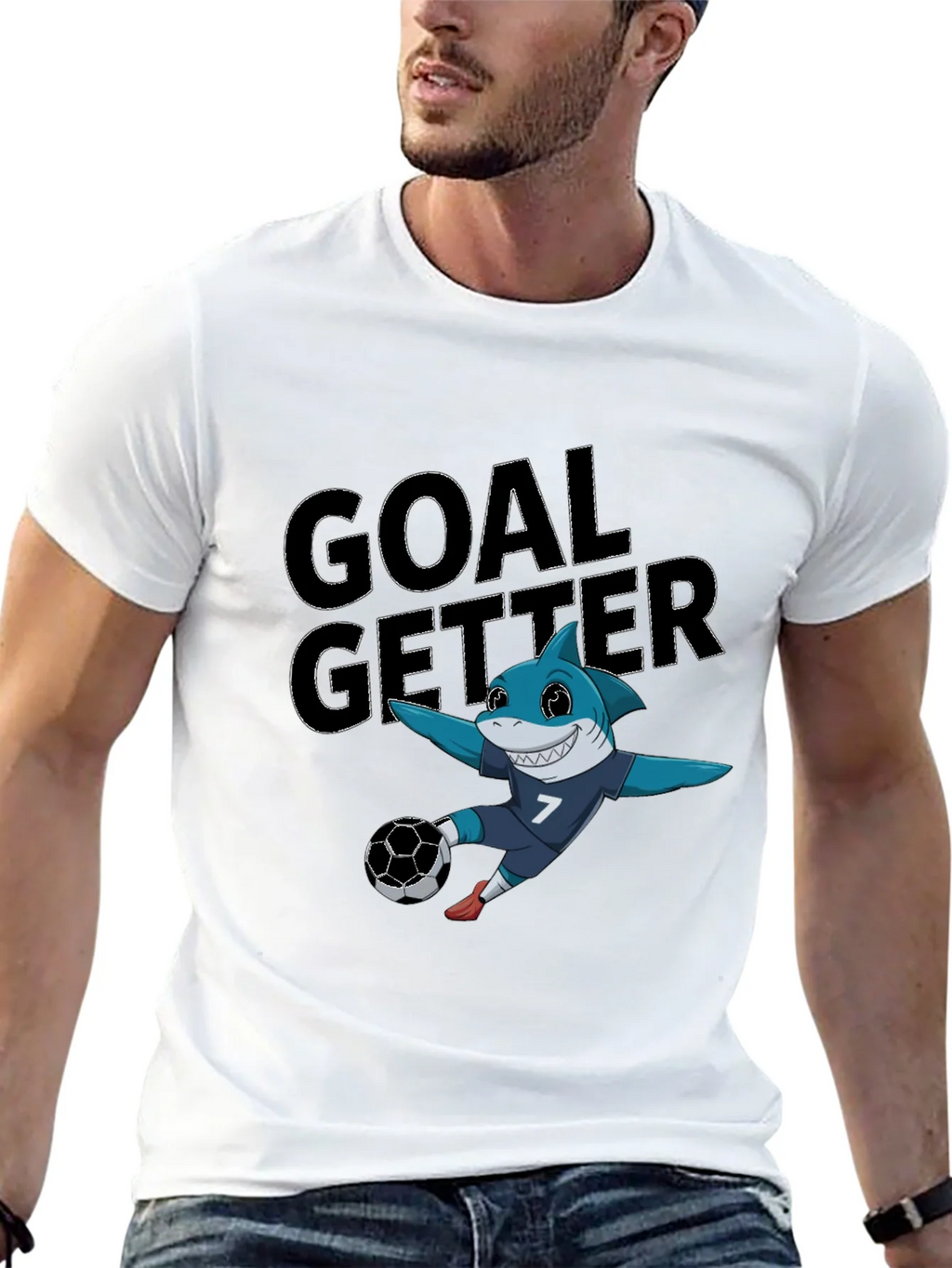 Goal Getter Shark Soccer T-Shirt