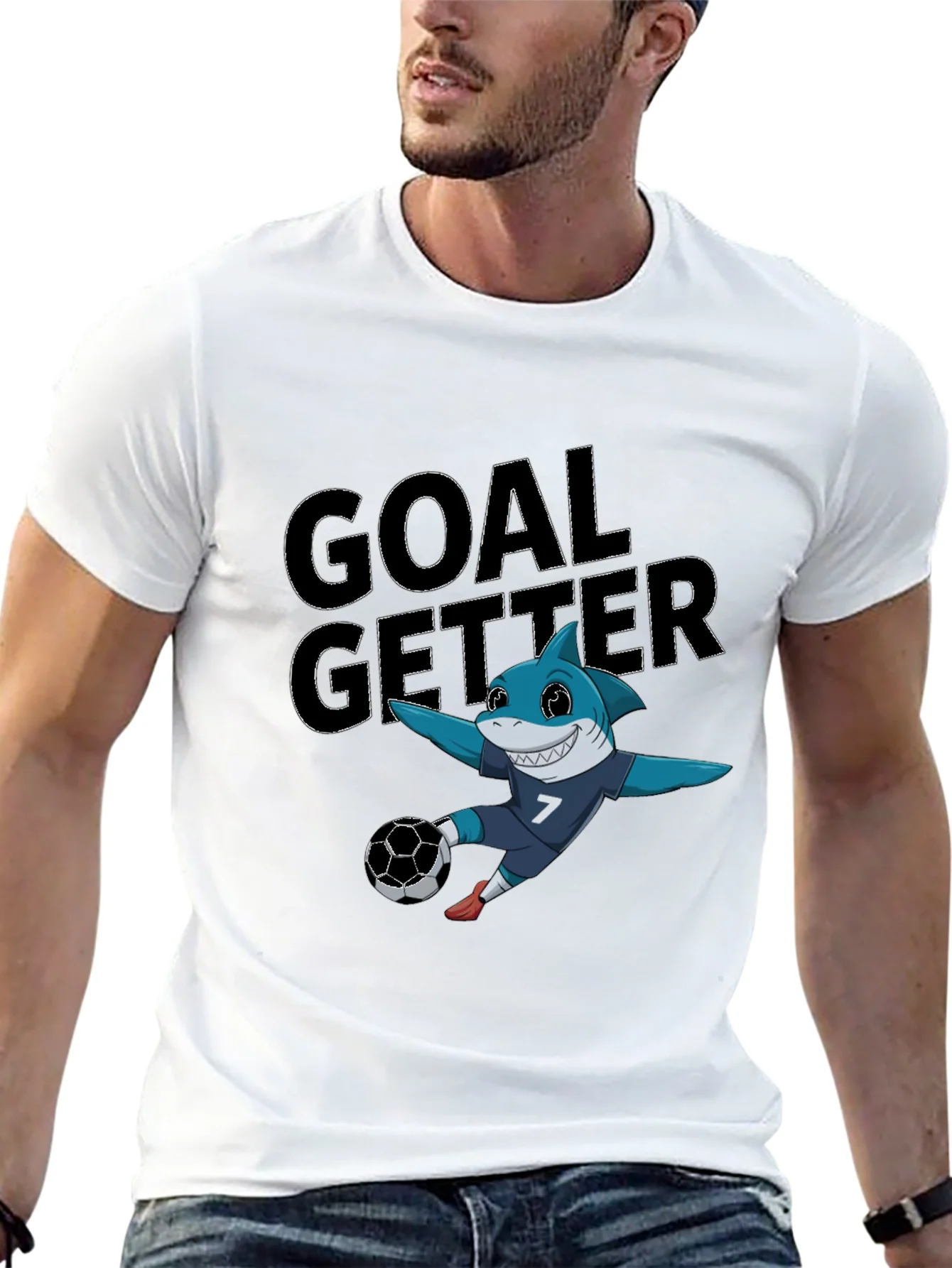 Goal Getter Shark Soccer T-Shirt