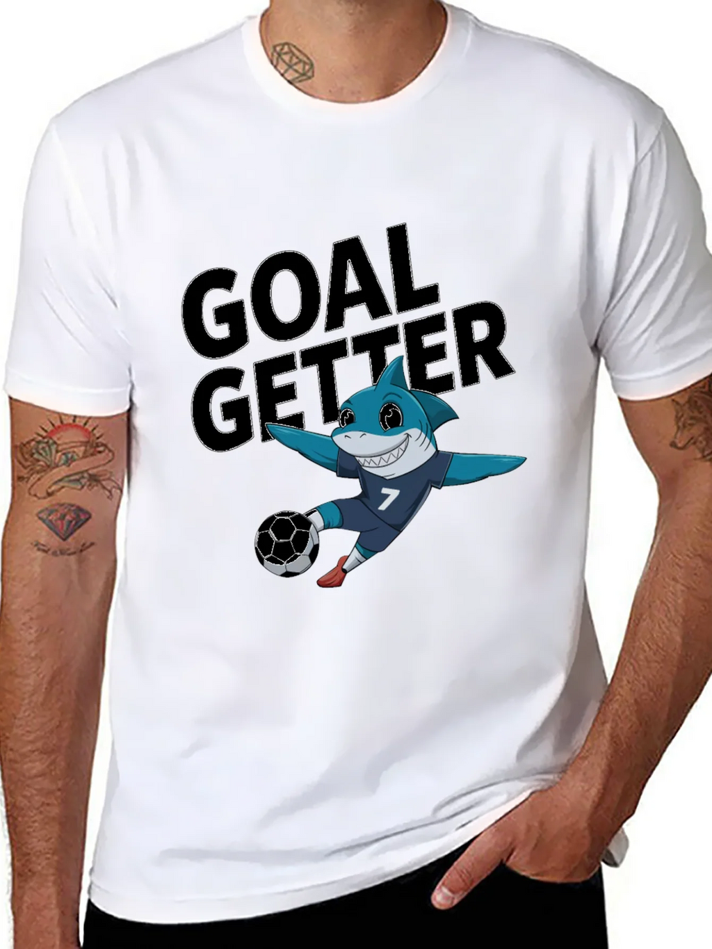 Goal Getter Shark Soccer T-Shirt