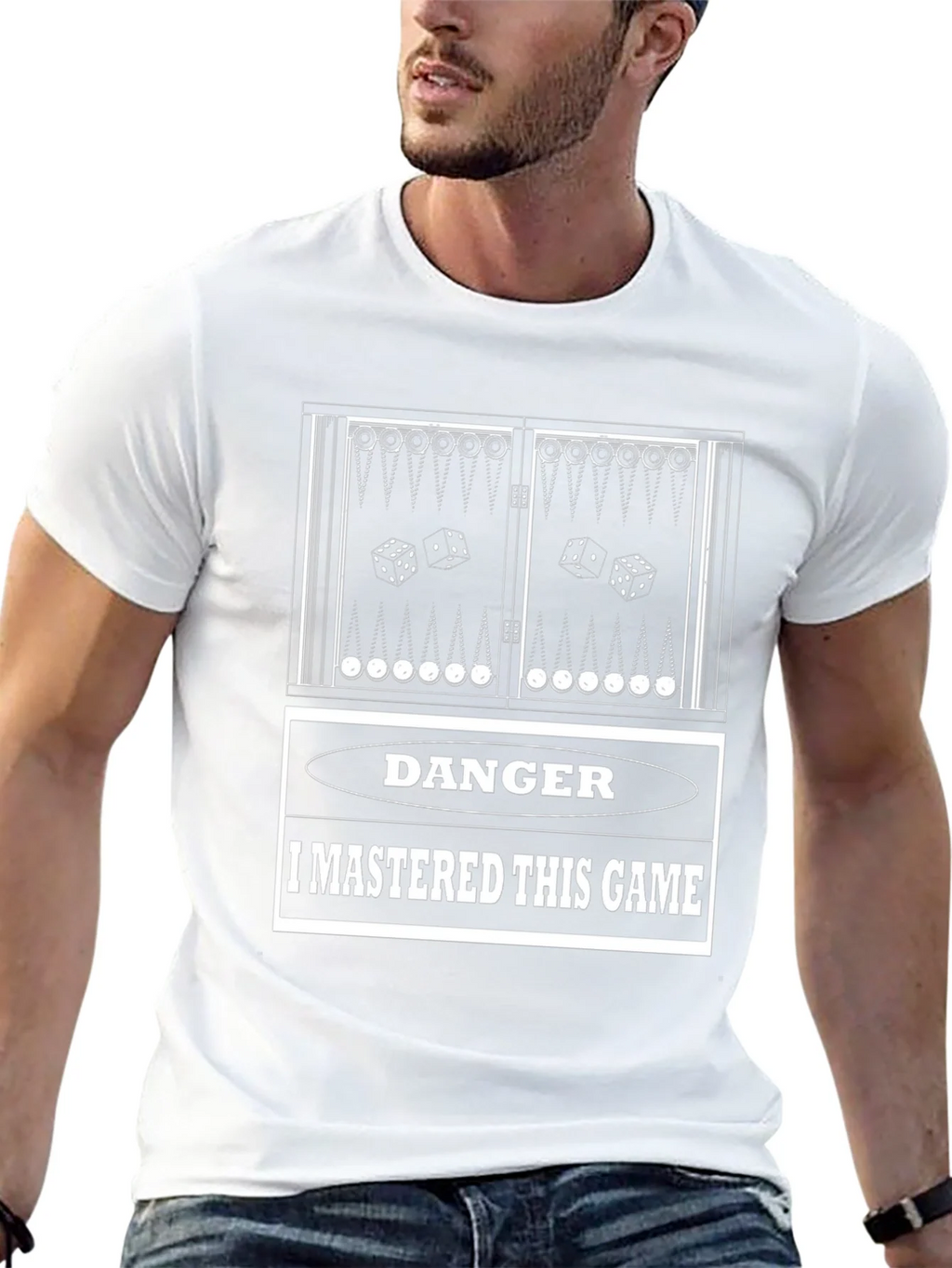 Danger: I Mastered This Game Backgammon T-Shirt